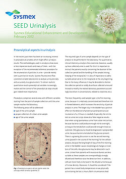 SEED: Preanalytical aspects in urinalysis